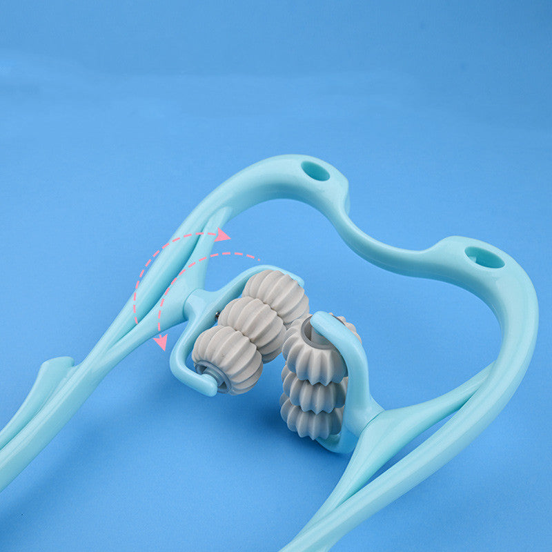 6-Wheel Manual Neck Massager for Pain Relief
